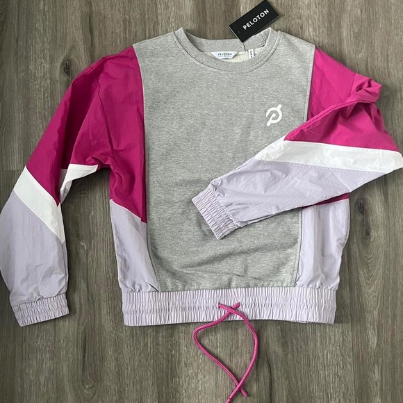 Brand New Peloton Sweater Fabric Mix Pullover - Picture 2 of 2